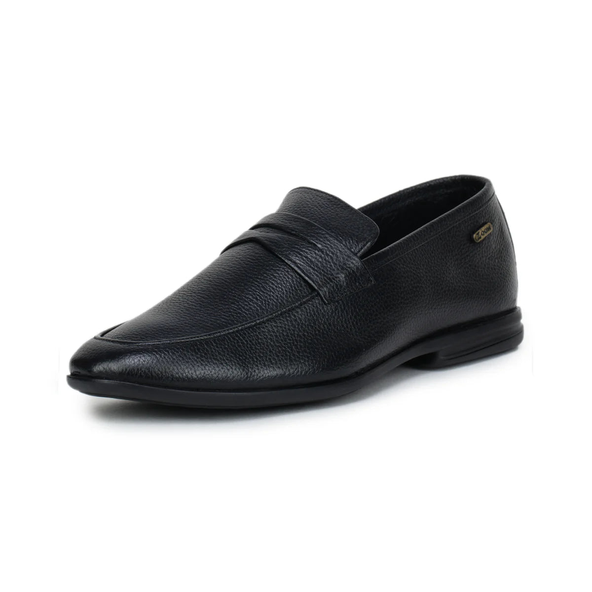 Formal Black Penny Loafers 1736 Leather Slip-On Shoes UK5 Black