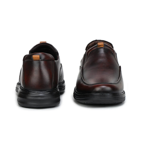 Leather Loafers for Men 4511 | Slip-On Shoes with TPR Sole