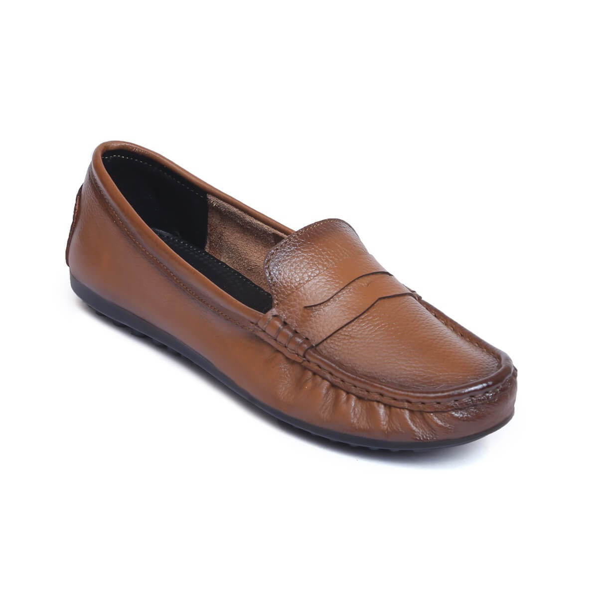 Matty Leather Loafers for Women_beige1