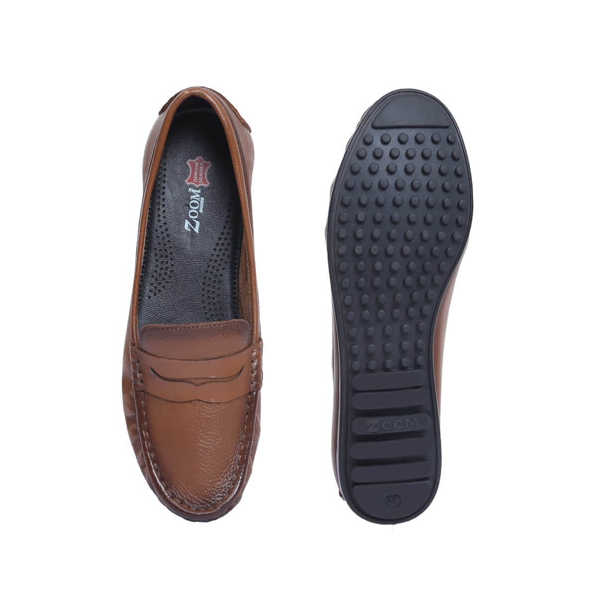 Matty Leather Loafers for Women_beige4