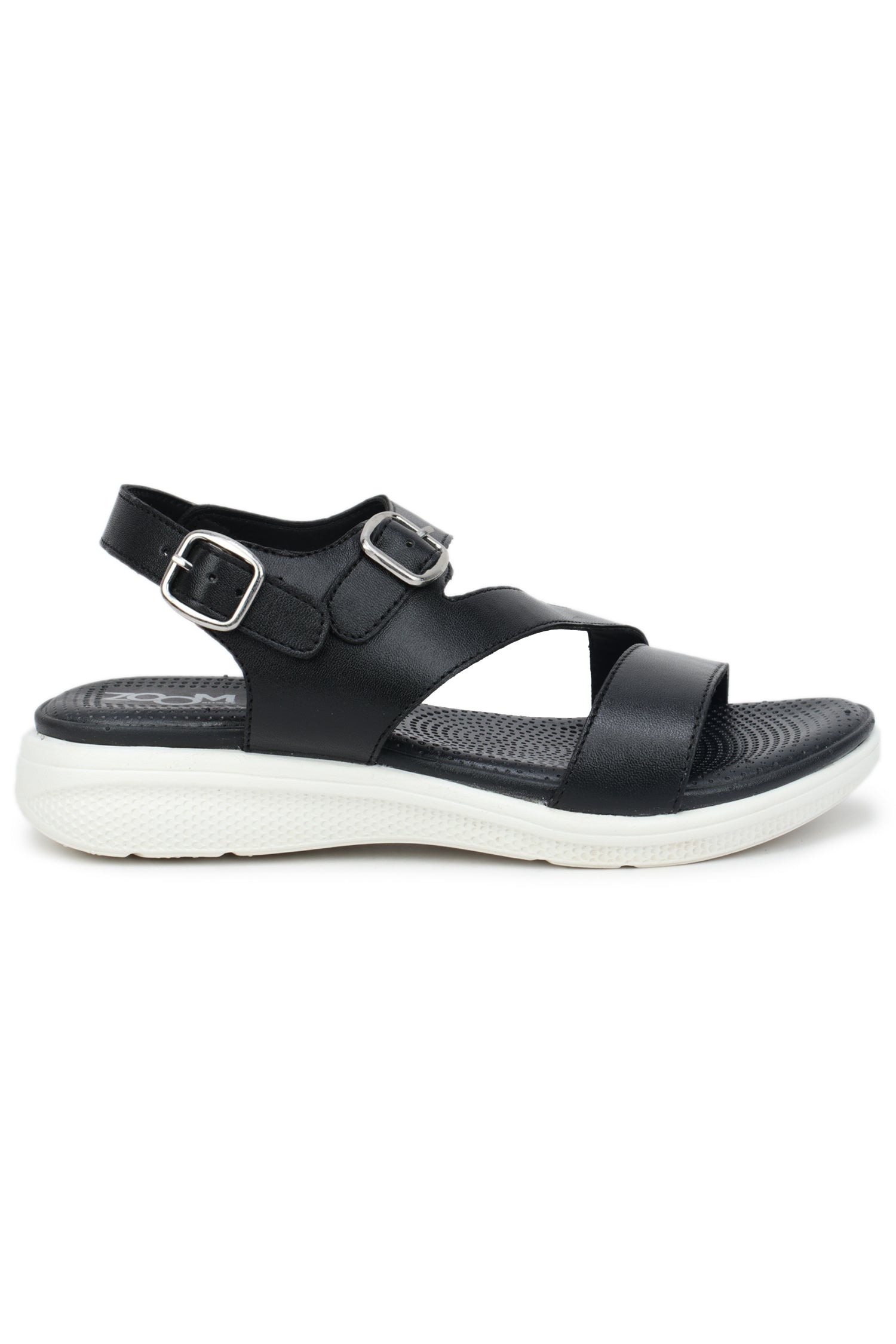 Women’s Genuine Leather Textured Low Ankle Casual Slip-On Sandals - 7575