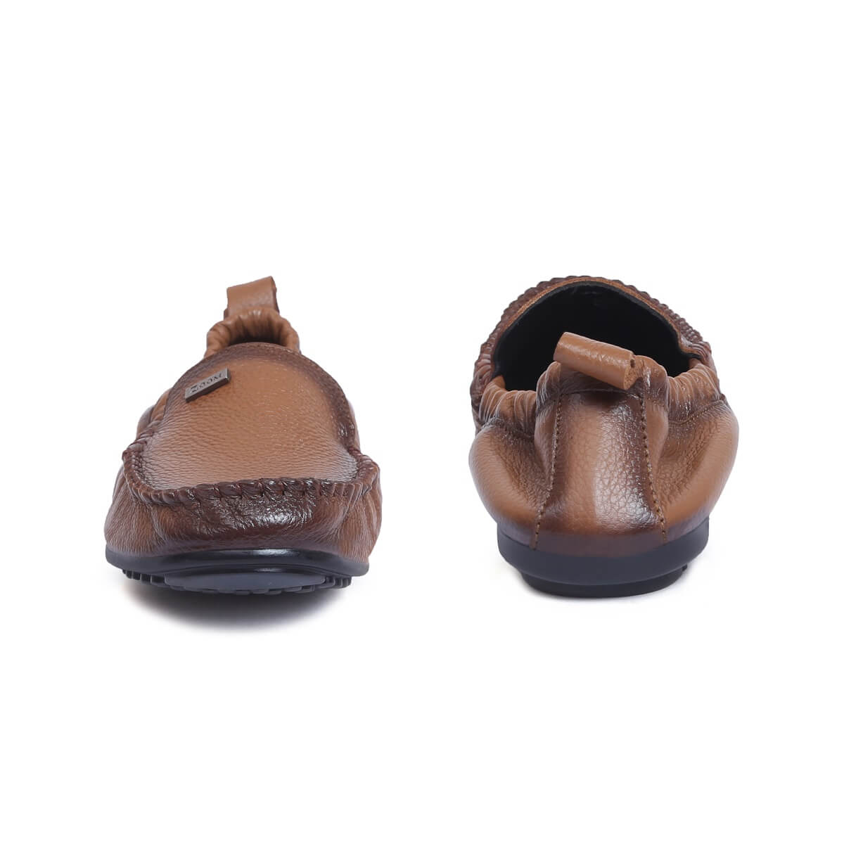 elastic loafer shoes for women_beige