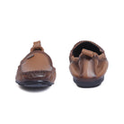 elastic loafer shoes for women_beige