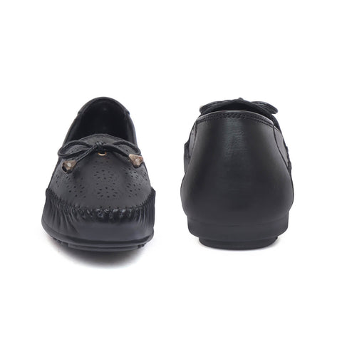 Zoom Shoes Genuine Leather Women Bellies With Floral Brogue Pattern