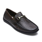 Fine-grain Leather Loafers for Men – 9855 with Tree Bark Texture & Cushioned Insole - Zoom Shoes India