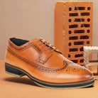 brogue shoes formal tan