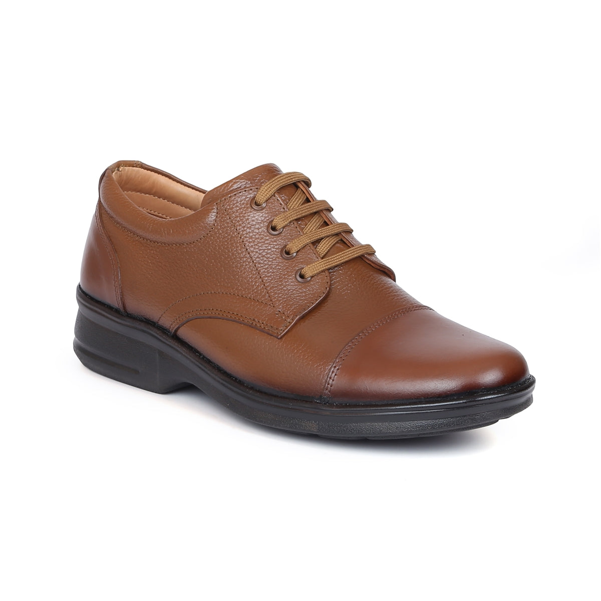 Derby Leather Shoes D-047_brown