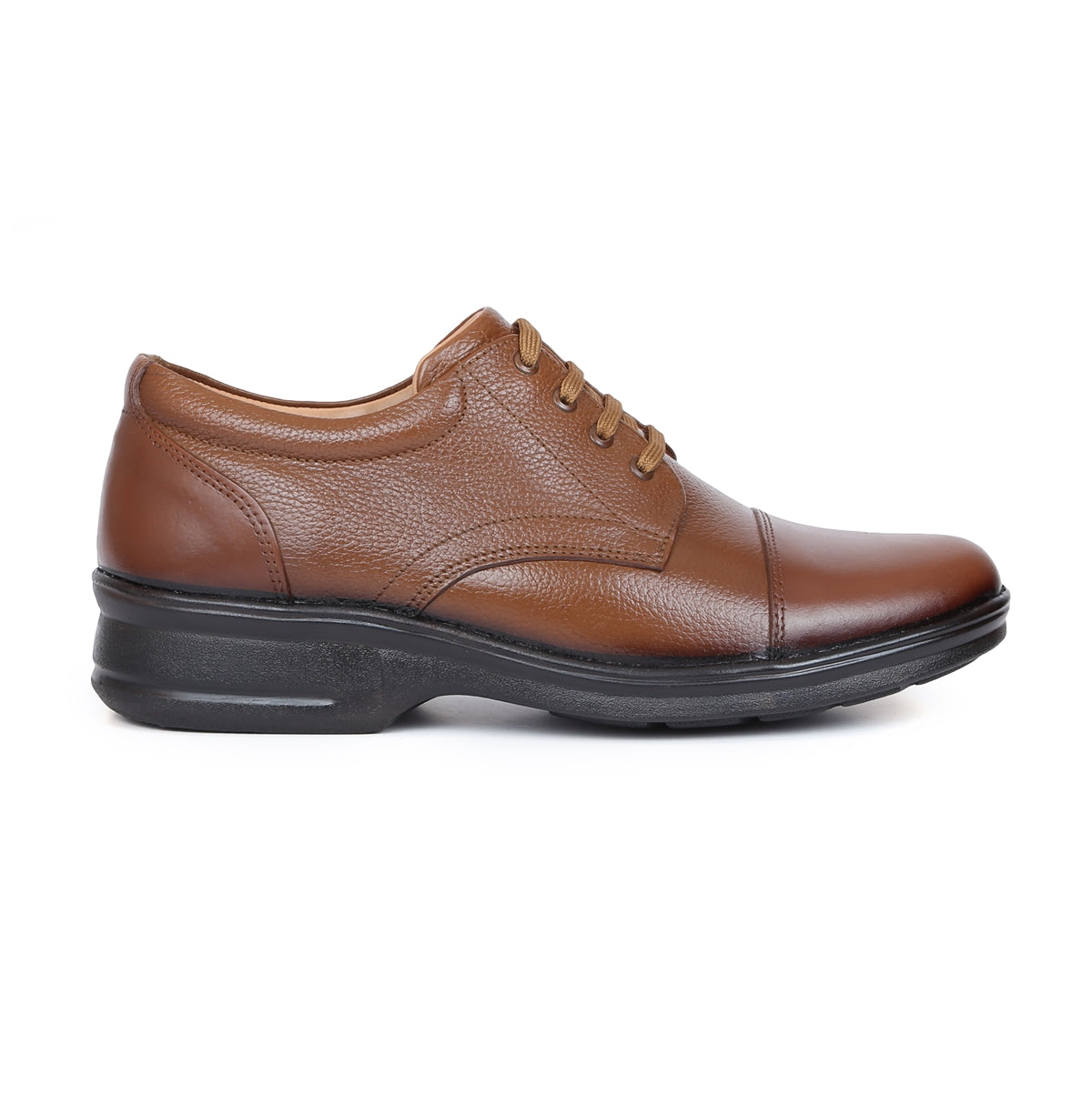 Derby Leather Shoes D-047_brown1