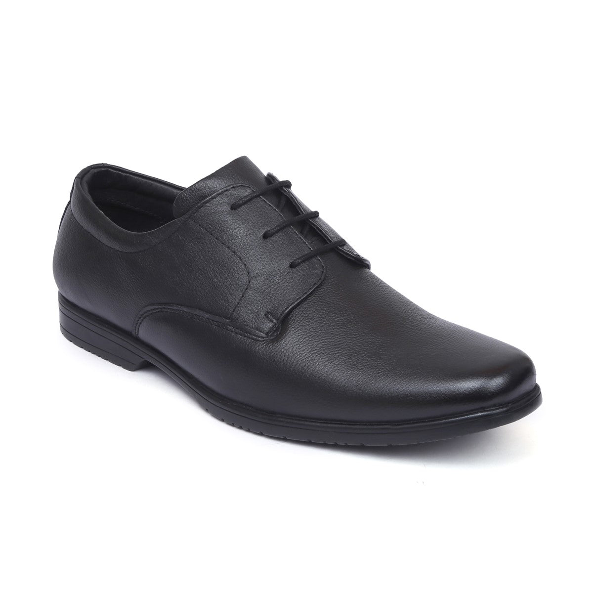 Men's Textured Genuine Leather Medium Ankle Formal Lace-Up Shoes