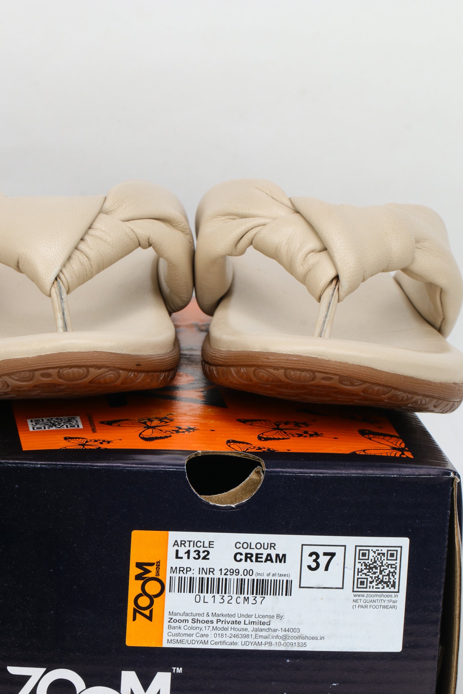 Women’s Genuine Leather Low Ankle Casual Slip-On Knot Sandals - L132