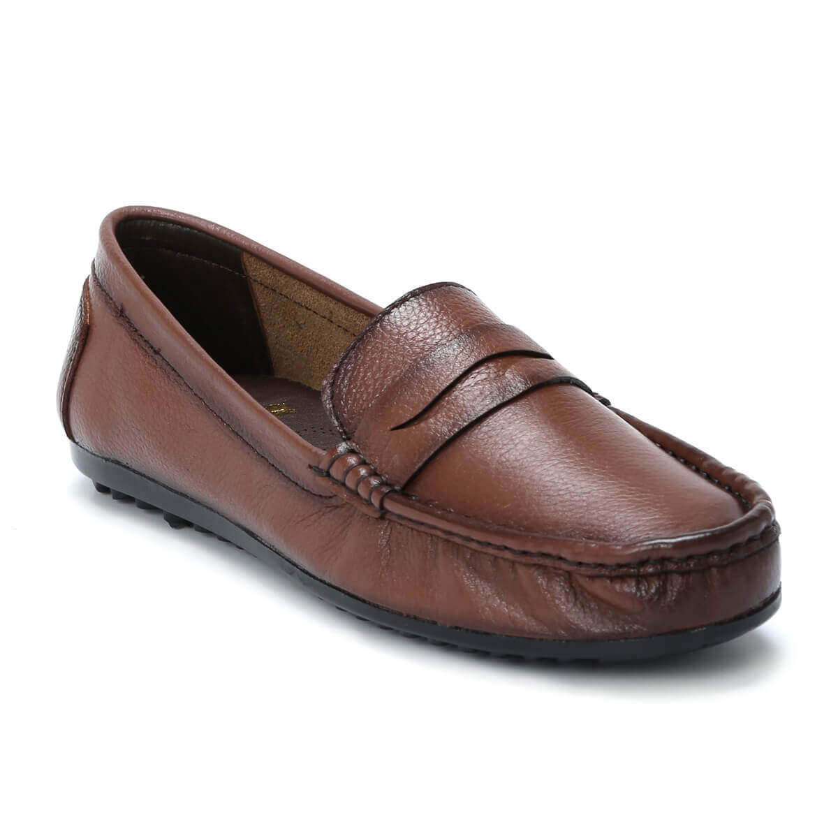 Matty Leather Loafers for Women_brown1