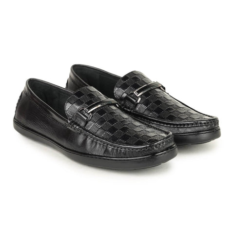 checkbox pattern loafers for men_6