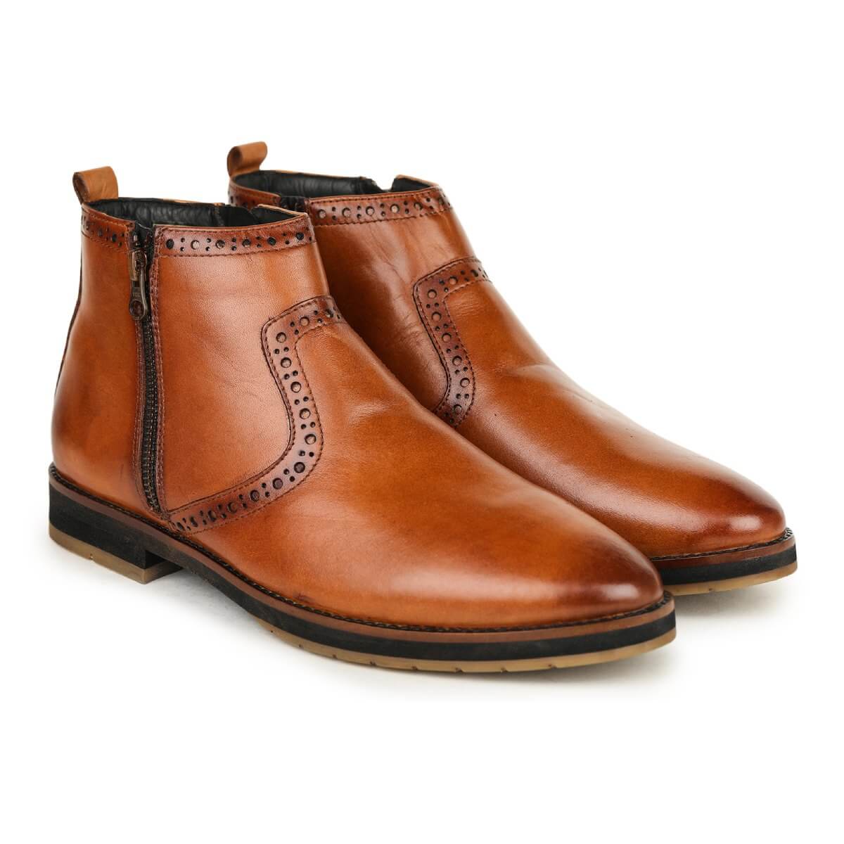Tan Chelsea Boots Men_3