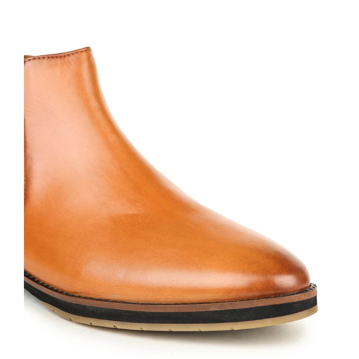 mens leather chelsea boots tan4