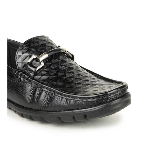 men's textured loafers black8