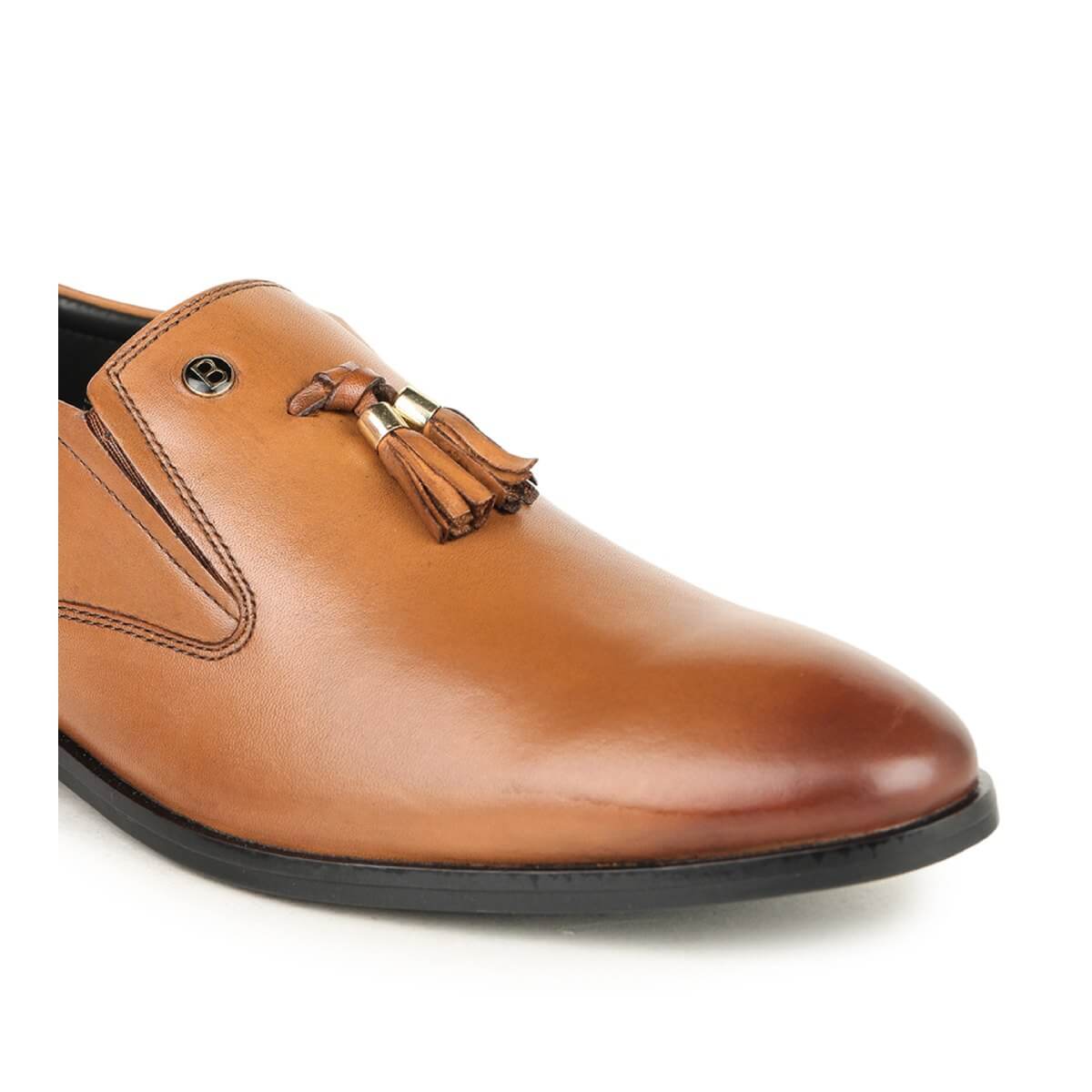 Tan tassel loafers for mens_5