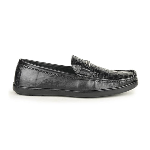 checkbox pattern loafers for men_9