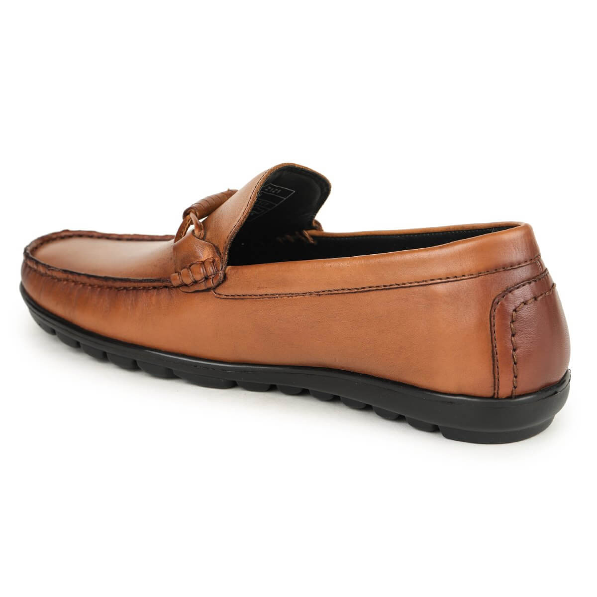 Leather loafers for men tan_4