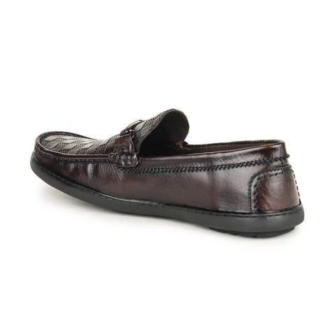 checkbox pattern loafers brown_5