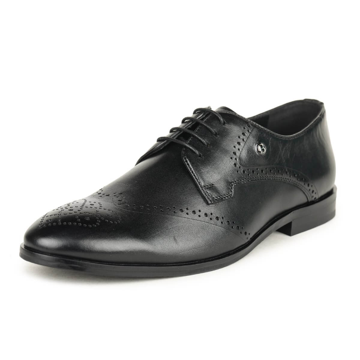 Black Brogue Shoes for Men_5