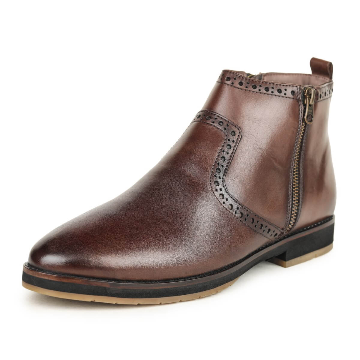 Brown Chelsea Boots Men4