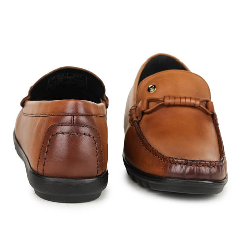 Leather loafers for men tan_8