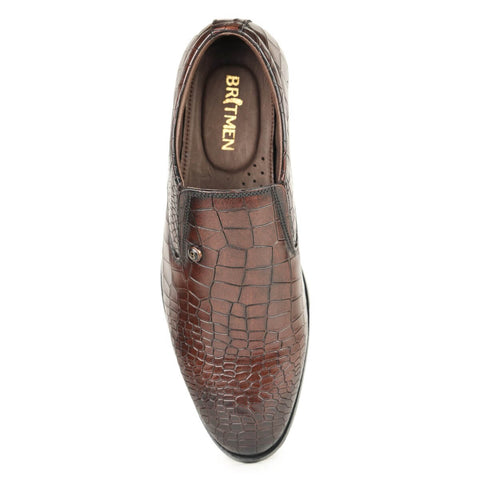 brown crocodile print loafers_9