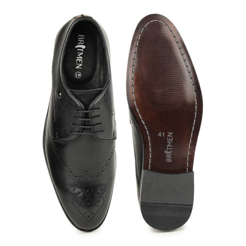 Black Brogue Shoes for Men_6