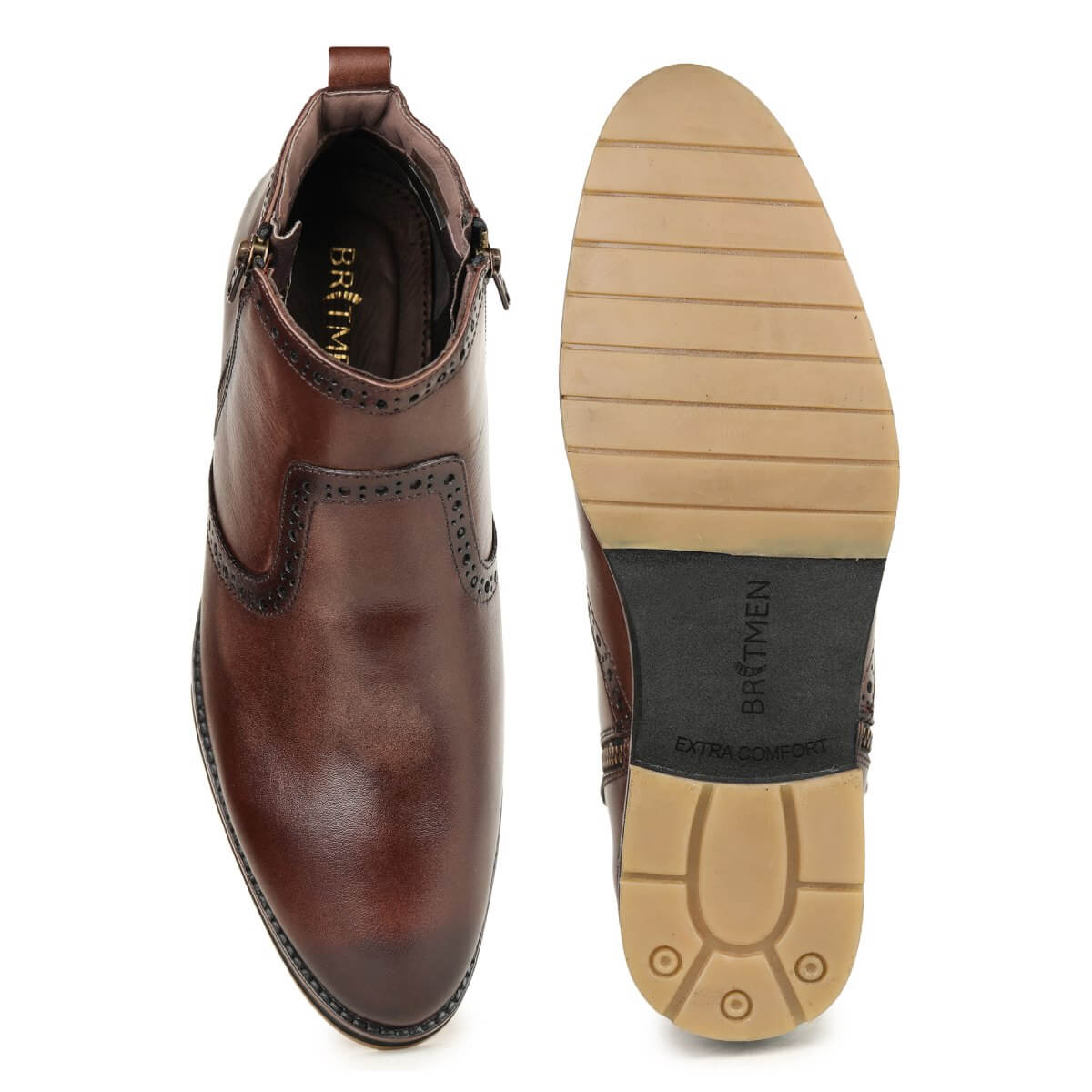 Brown Chelsea Boots Men_7