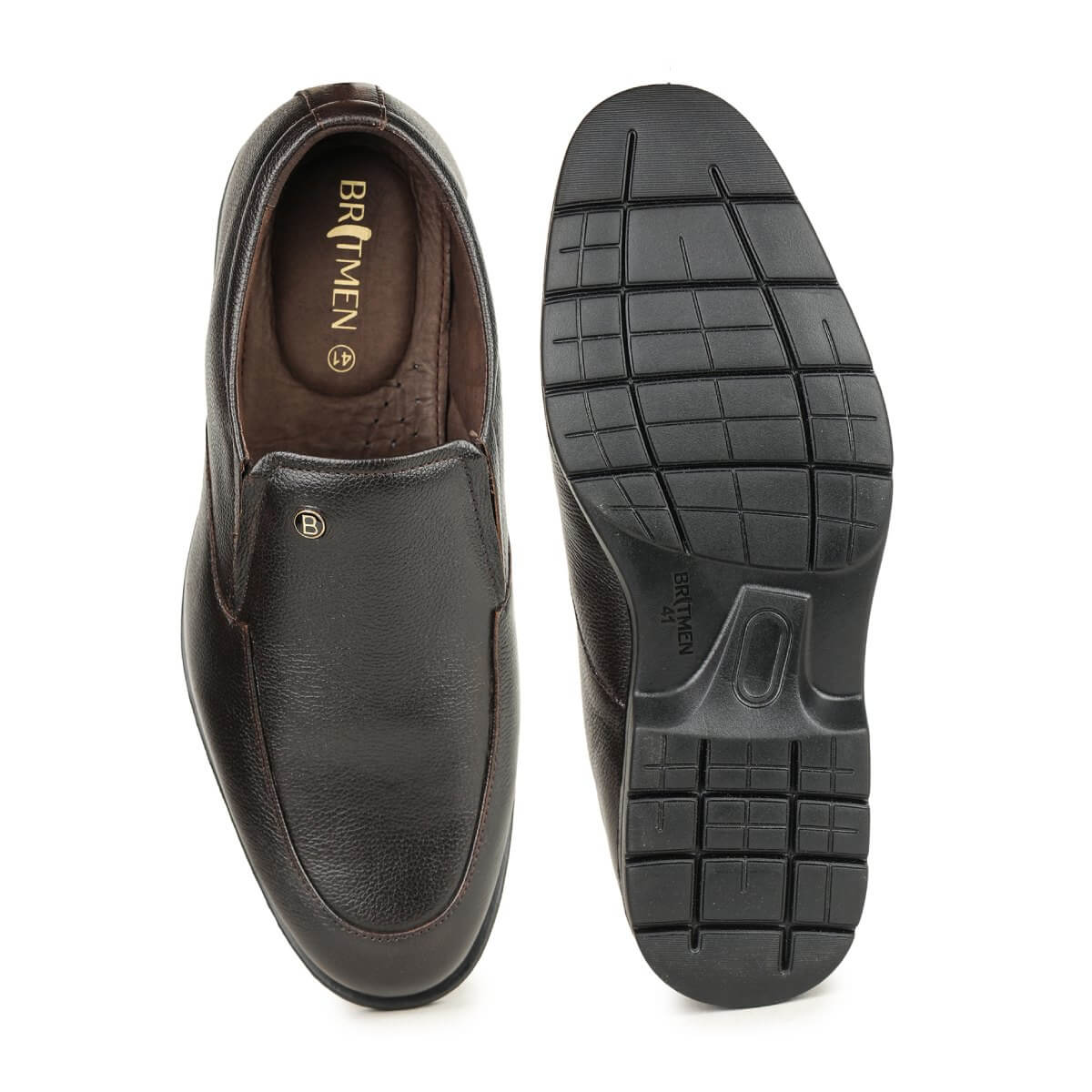 casual leather moccasins for men brown