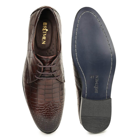 croco print lace up shoes_7