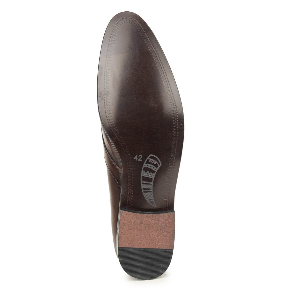 textured slip on formal shoes brown6