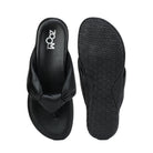 Women’s Leather Slippers L 132 – V-Toe Tie Knot Design with Cushioned Insole - Zoom Shoes India
