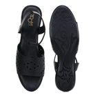 Leather Sandals For Women L 648 – Thong Style with Brogue Detailing - Zoom Shoes India