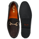 Men’s Leather Loafers 840 – Glossy Croc-Textured Slip-On Shoes - Zoom Shoes India