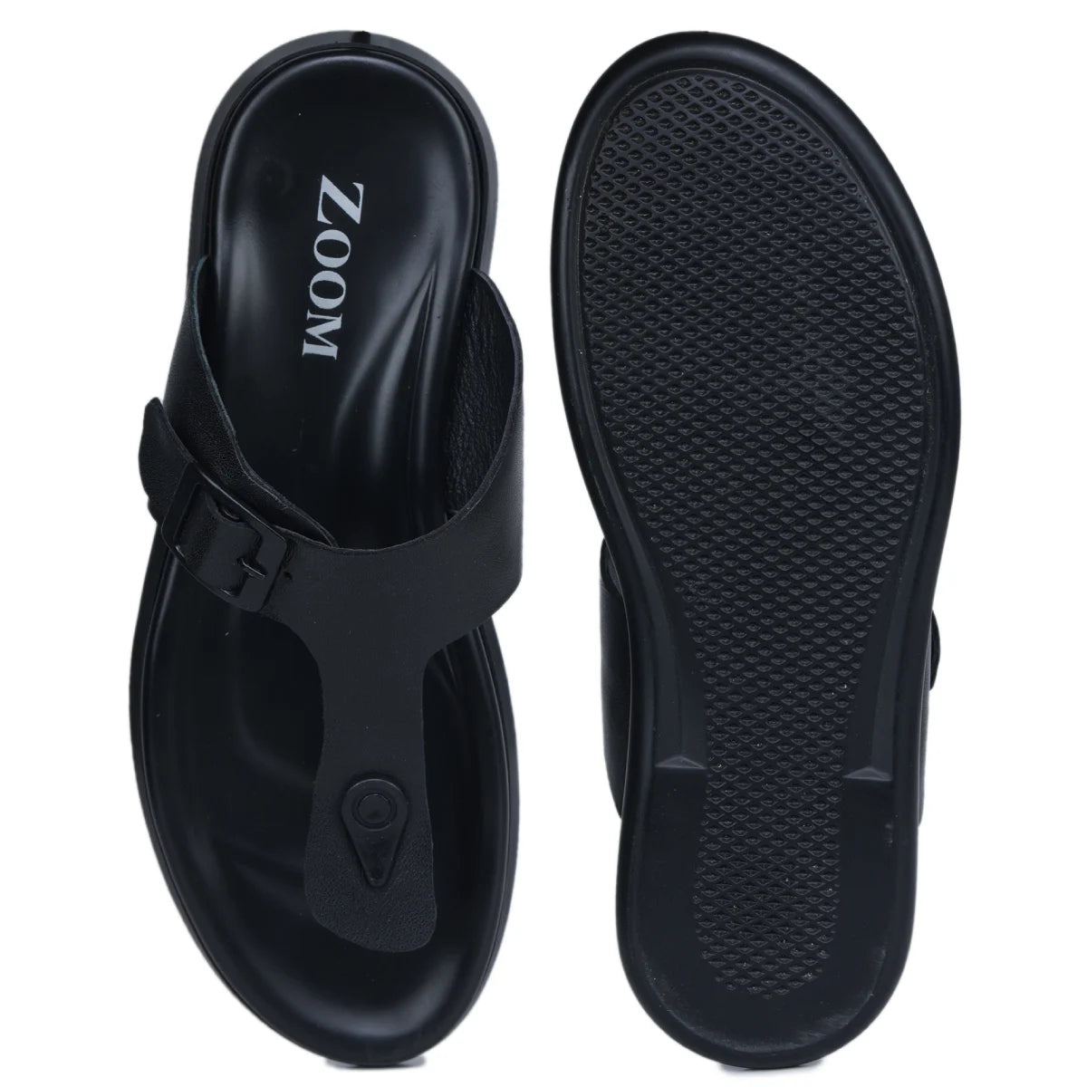 Men’s Genuine Leather Slippers Design with Cushioned Insole