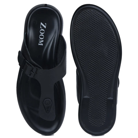Men’s Genuine Leather Slippers CN 81 – V-Toe Design with Cushioned Insole