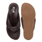 Women’s Leather Slippers L 132 – V-Toe Tie Knot Design with Cushioned Insole - Zoom Shoes India