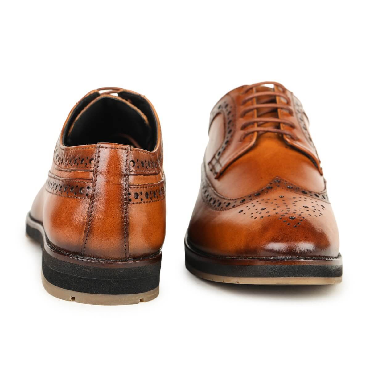 Wingtip Brogue Shoes tan_3