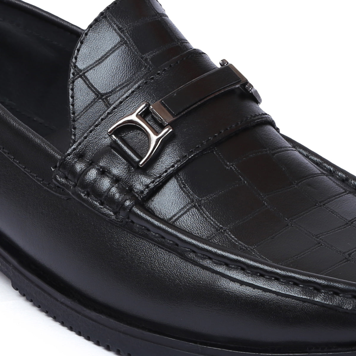 Stylish Leather Loafer Formal Shoes For Men – 2129 UK 05 Black