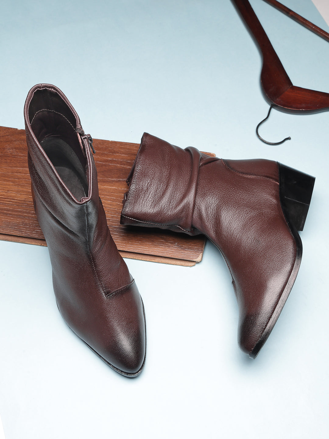 Women's Genuine Leather Ankle Boots - 1044 - image 11