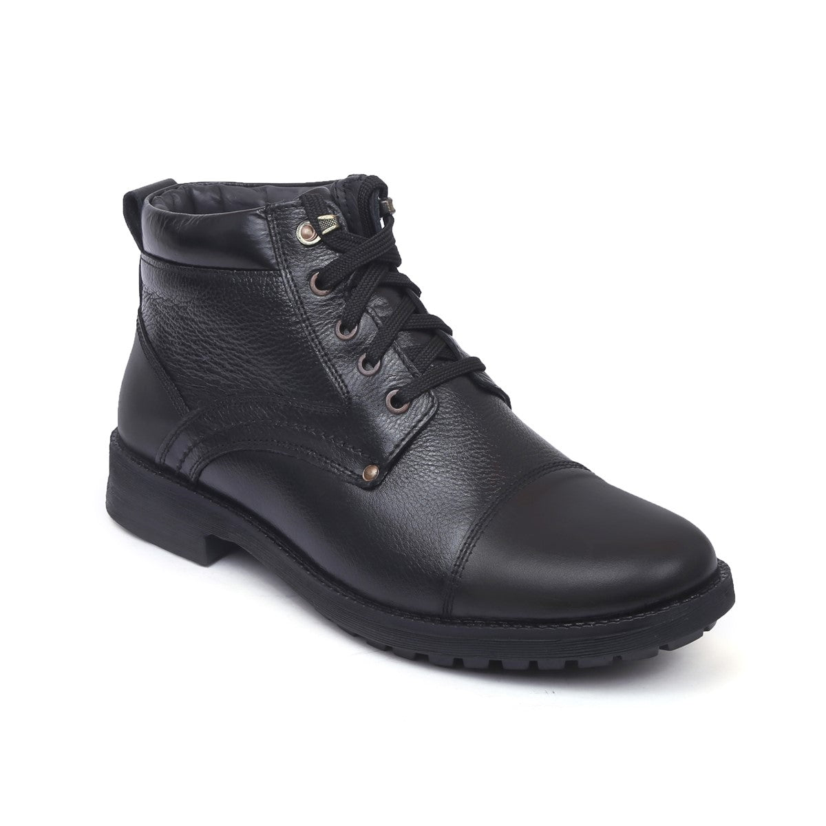 Men's Genuine Leather Lace-Up Boots - 3051 - image 1