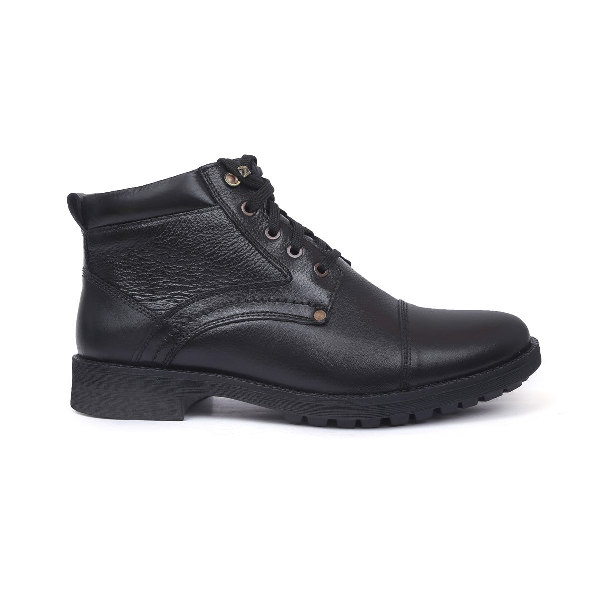 Men's Genuine Leather Lace-Up Boots - 3051 - image 2