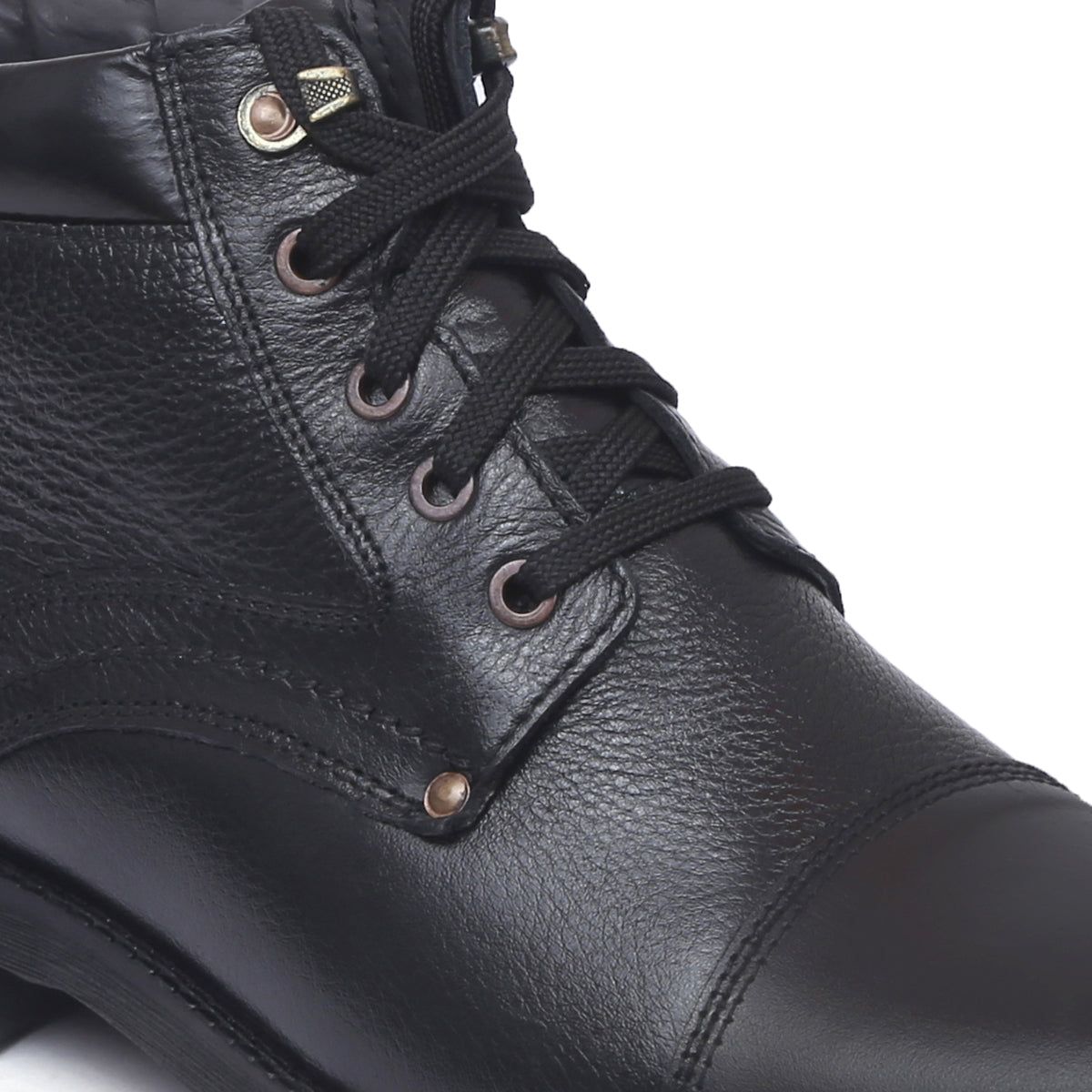 Men's Genuine Leather Lace-Up Boots - 3051 - image 6