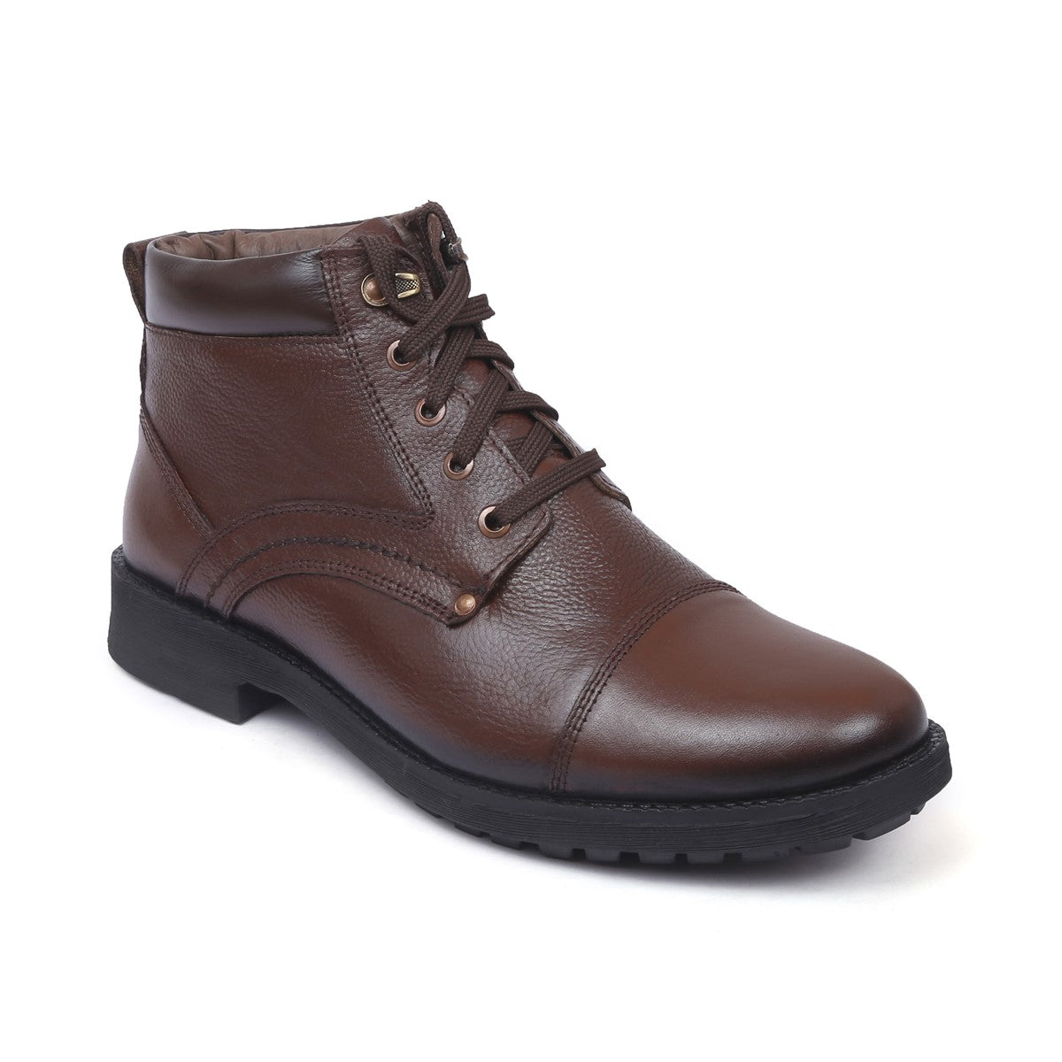 Men's Genuine Leather Lace-Up Boots - 3051 - image 7