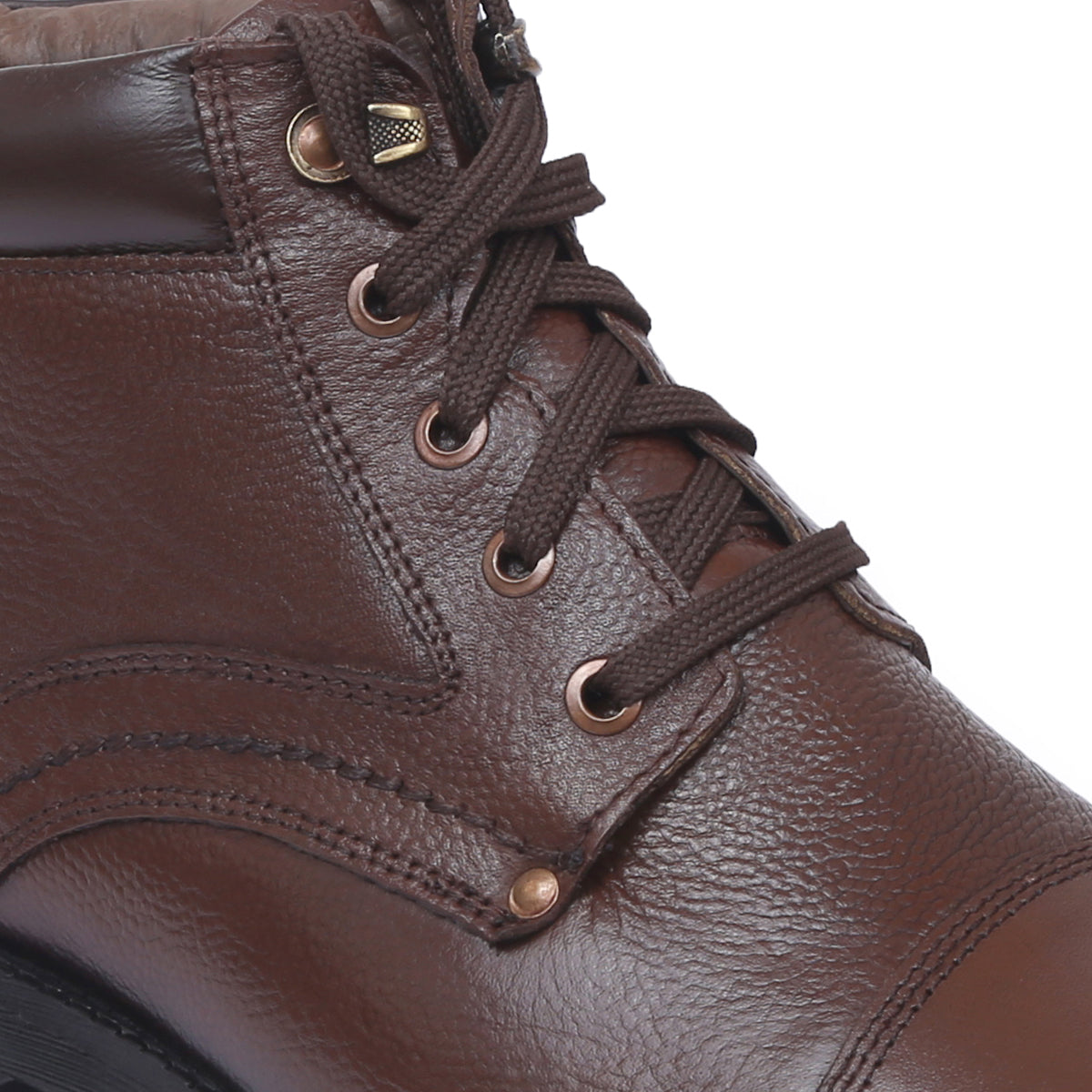 Men's Genuine Leather Lace-Up Boots - 3051 - image 13