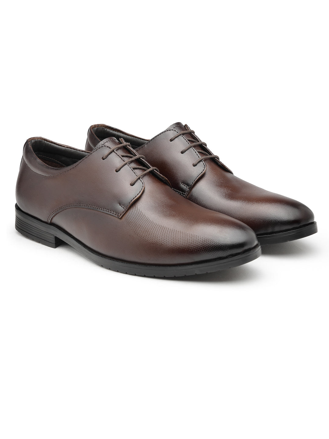 Men's Genuine Leather Derby Formal Shoes - 3287 - image 17