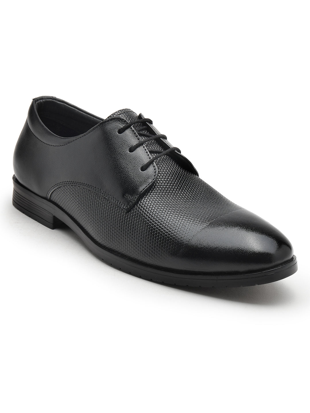 Men's Genuine Leather Derby Formal Shoes - 3290 - image 4