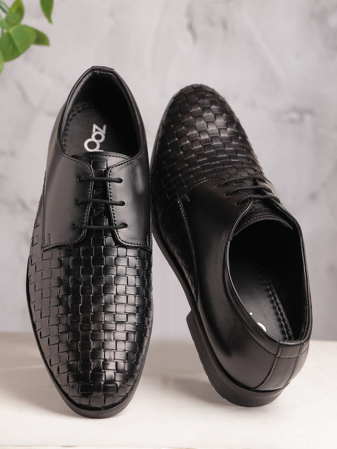 Men's Genuine Leather Derby Formal Shoes - 3292 - image 1