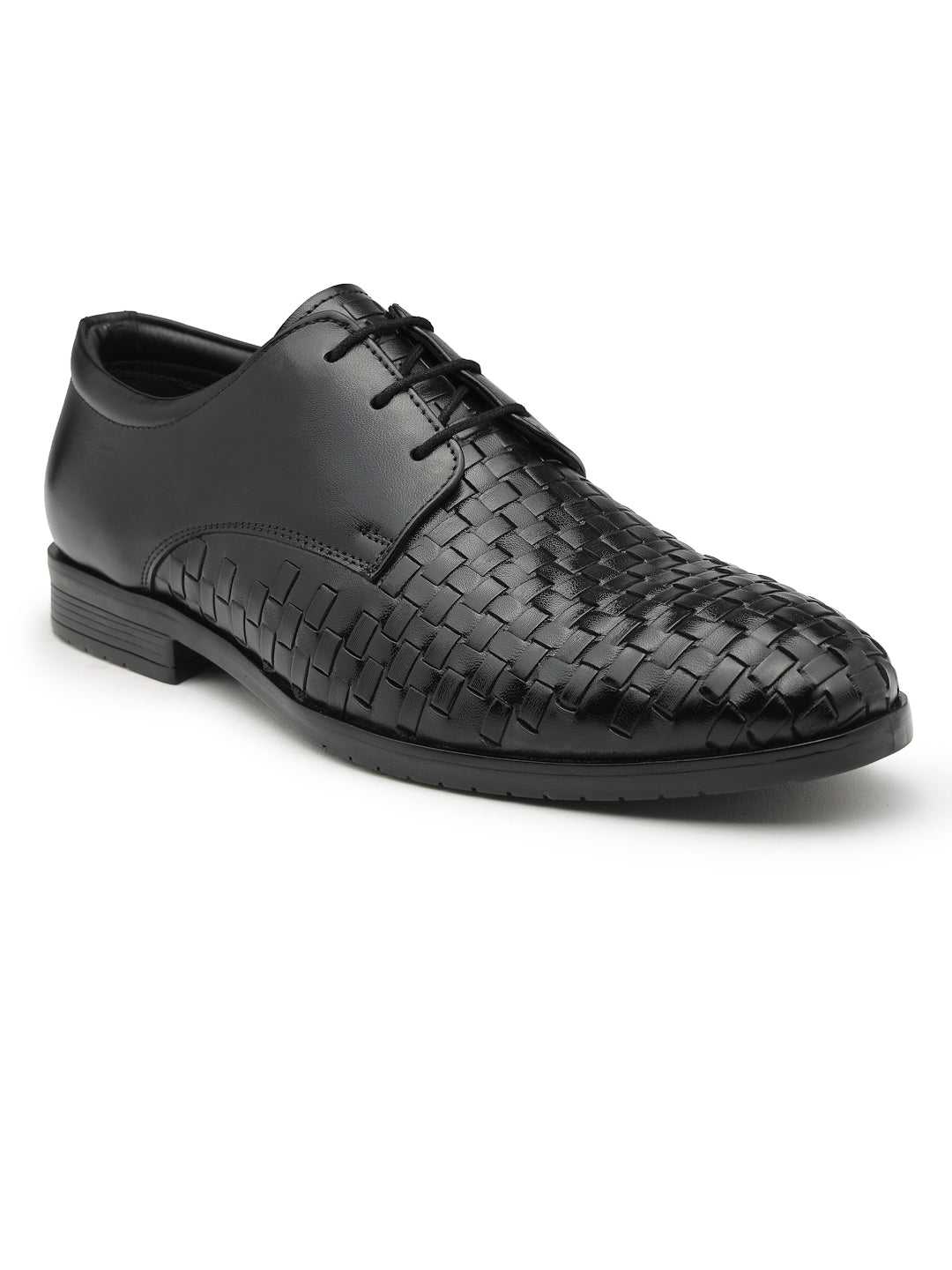 Men's Genuine Leather Derby Formal Shoes - 3292 - image 5
